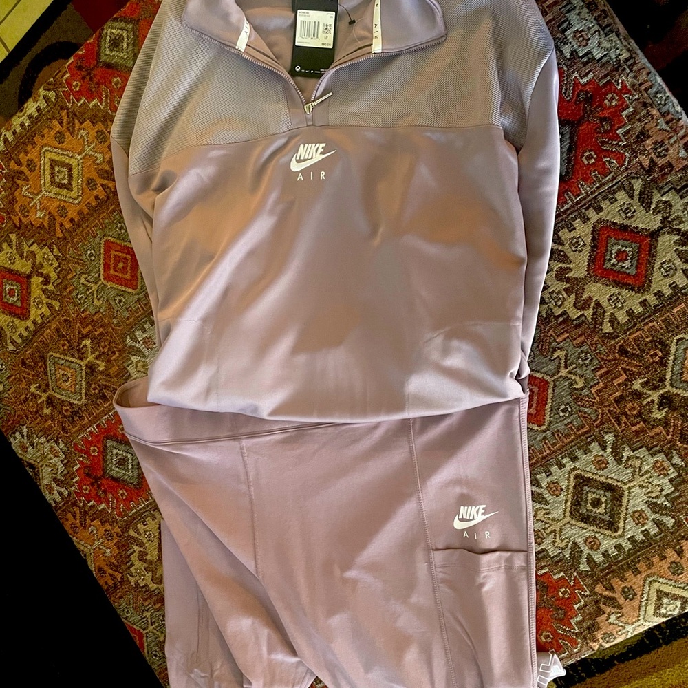 Lavender 3x Nike pullover jacket and 3x Nike tights